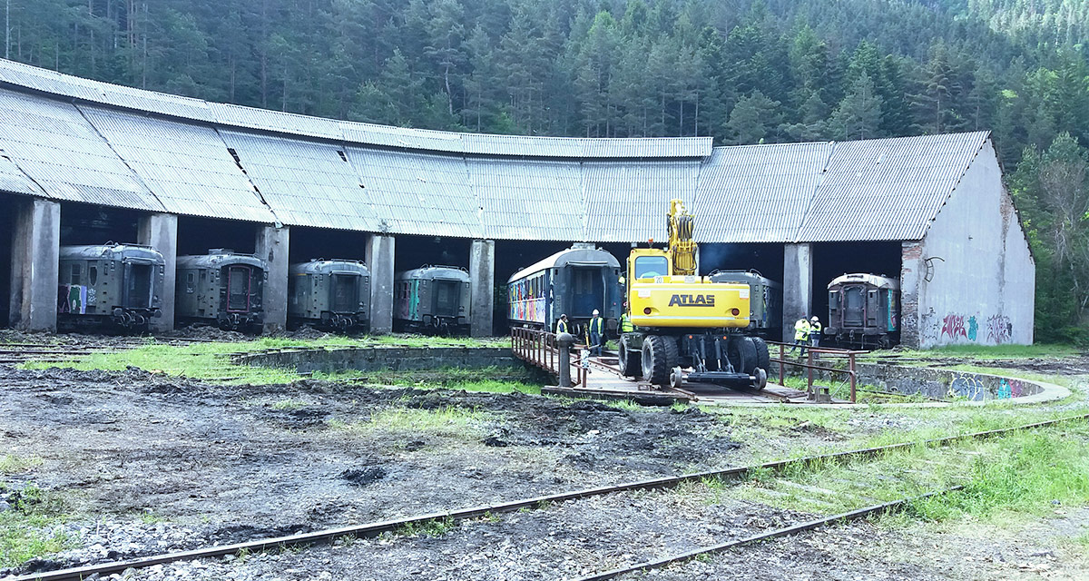 Canfranc vagones históricos